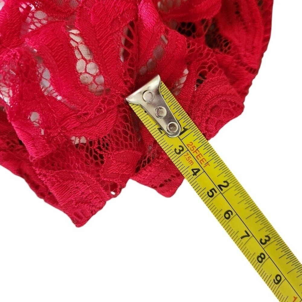 Charlotte Russe Red Lace Romper Extra Small - Picture 11 of 12